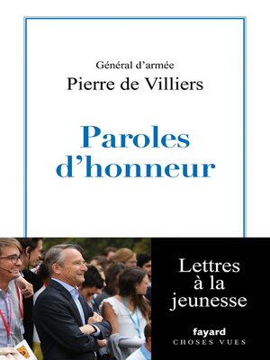 cover image of Paroles d'honneur